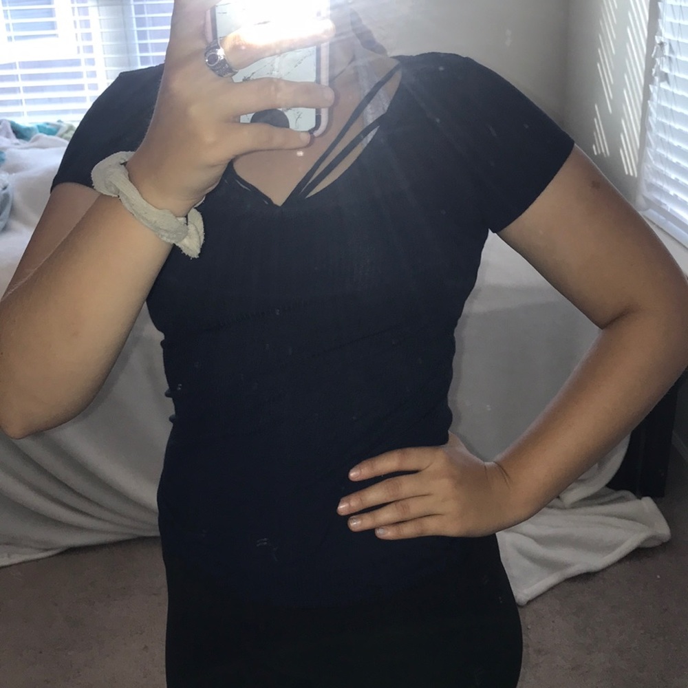 Navy Hollister shirt